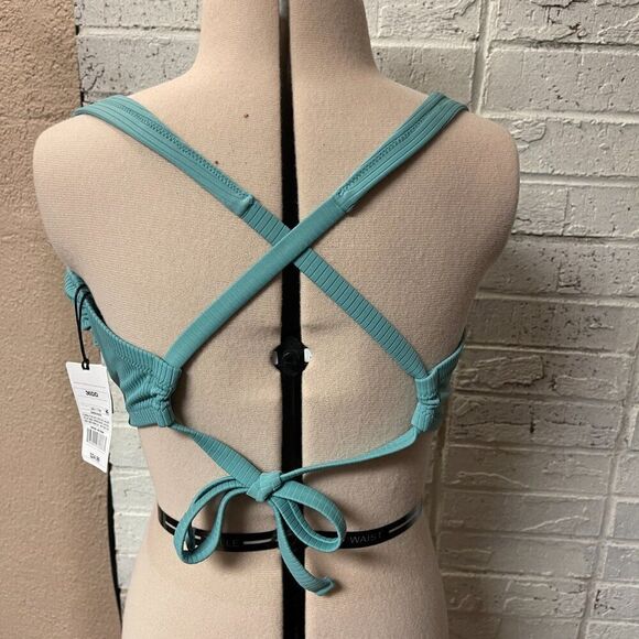 Shade & Shore Tie-Front Bralette Bikini Top 36DD NWT - Picture 5 of 10